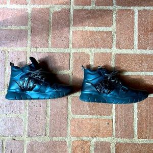 Bally mid top sneakers in black size 11.